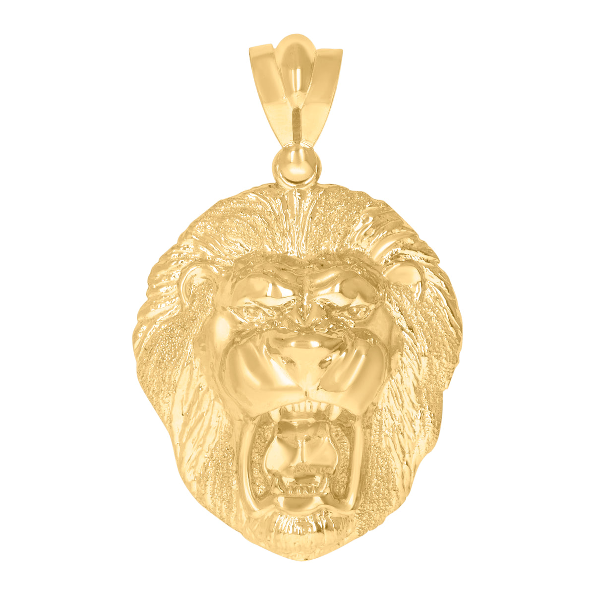 10kt Yellow Gold Mens Cubic Zirconia Medallion Fashion Charm Pendant