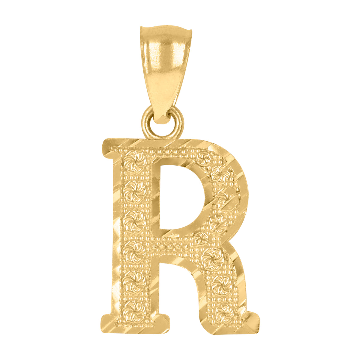 10kt Yellow Gold Mens Textured Nugget Crucifix Cross Religious Charm Pendant