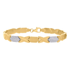 10kt Yellow Gold Mens Cubic-Zirconia Round Fashion Stud Earrings