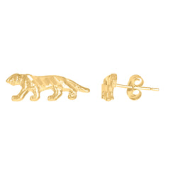 10kt Yellow Gold Mens Cubic-Zirconia World Map Charm Pendant