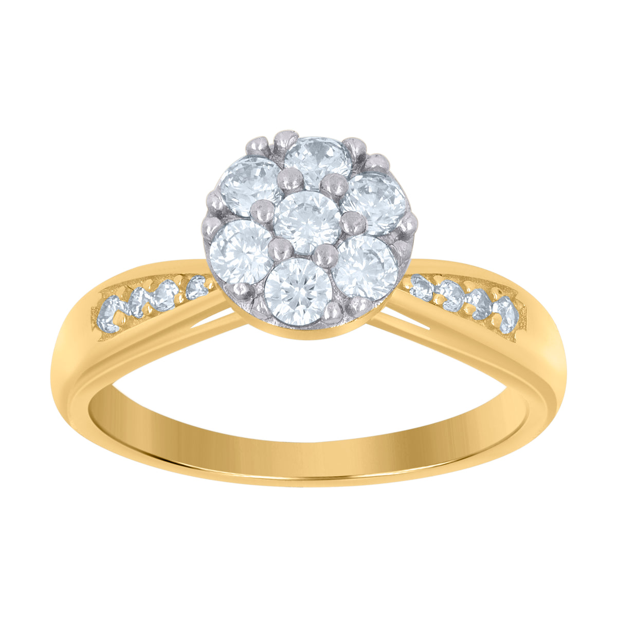 10kt White Gold Unisex Tube Cross Religious Charm Pendant