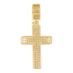 10kt Yellow Gold Mens Guadalupe Religious Oval Medallion Charm Pendant