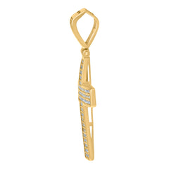 10kt Yellow Gold Mens Guadalupe Religious Oval Medallion Charm Pendant