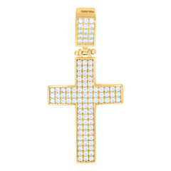 10kt Yellow Gold Mens Guadalupe Religious Oval Medallion Charm Pendant