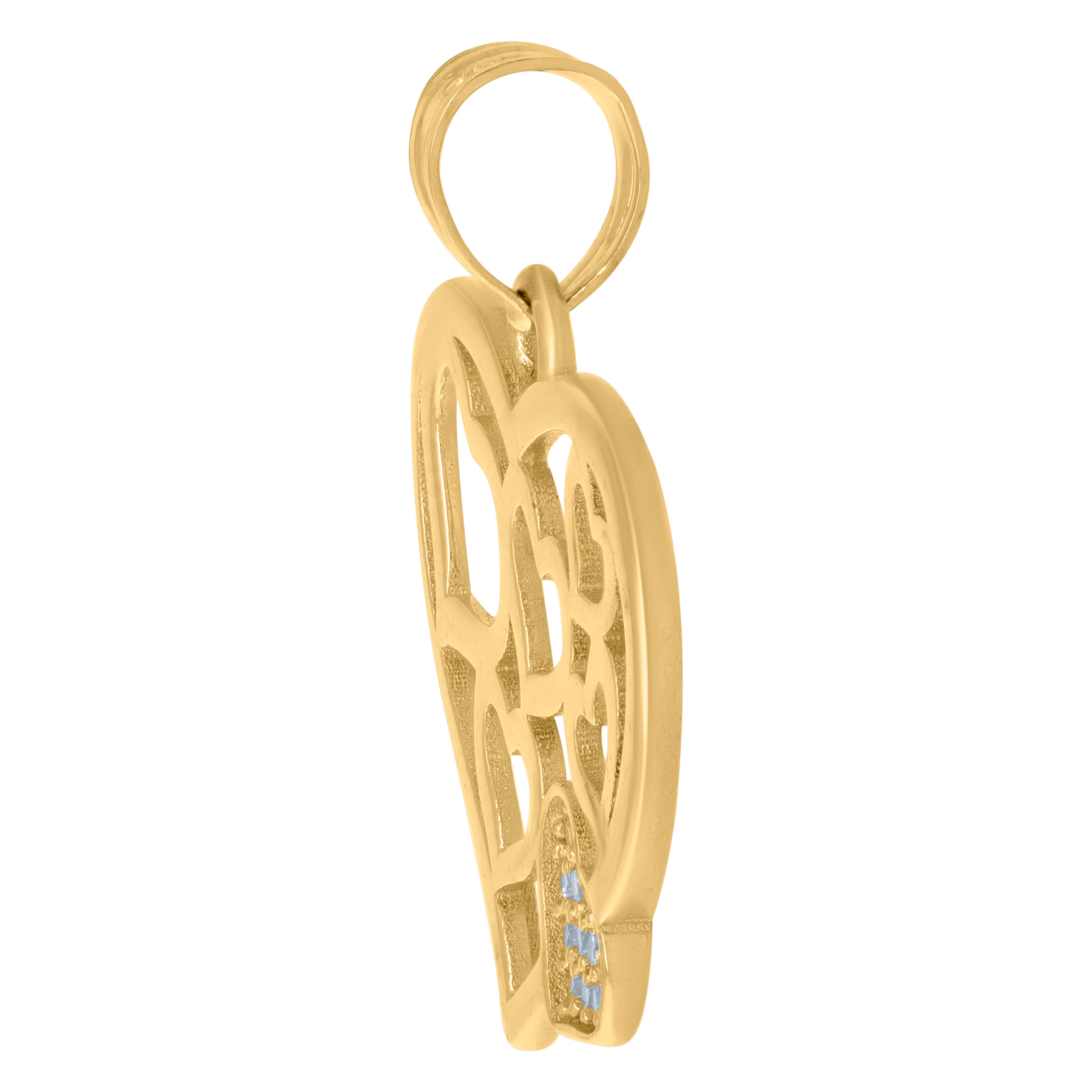 10kt Two-tone Gold Womens Cubic-Zirconia Fashion Ring
