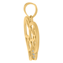 10kt Two-tone Gold Womens Cubic-Zirconia Fashion Ring
