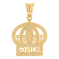 10Kt Yellow Gold Mens Jesus Religious Charm Pendant