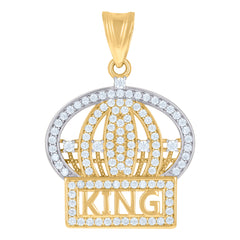 10Kt Yellow Gold Mens Jesus Religious Charm Pendant