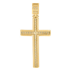 10kt Yellow Gold Mens Guadalupe Religious Round Medallion Charm Pendant