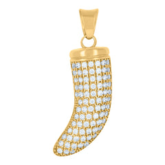 10kt Yellow Gold Mens Map Stud Earrings