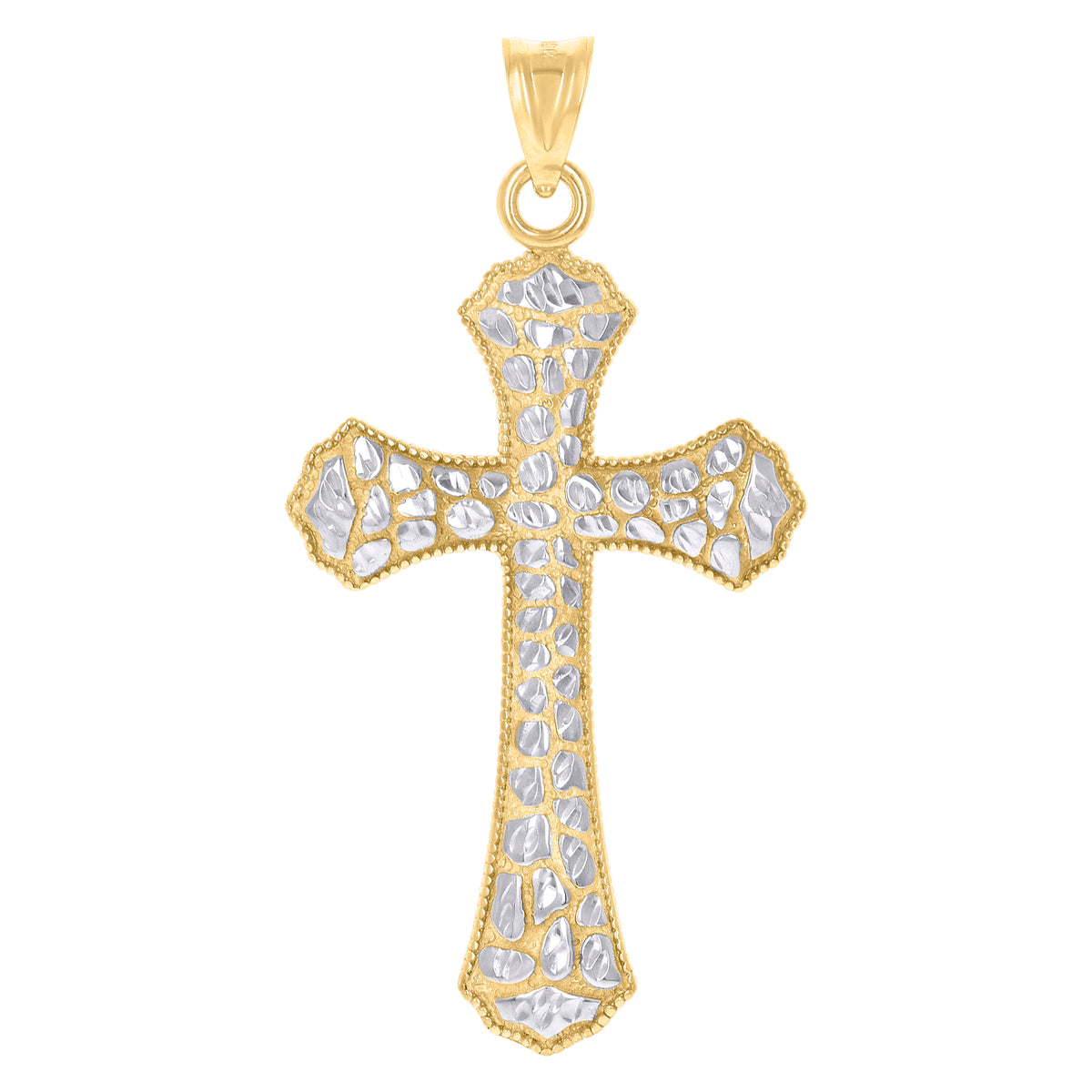 10kt Yellow Gold Mens Marijuana Leaf Fashion Charm Pendant