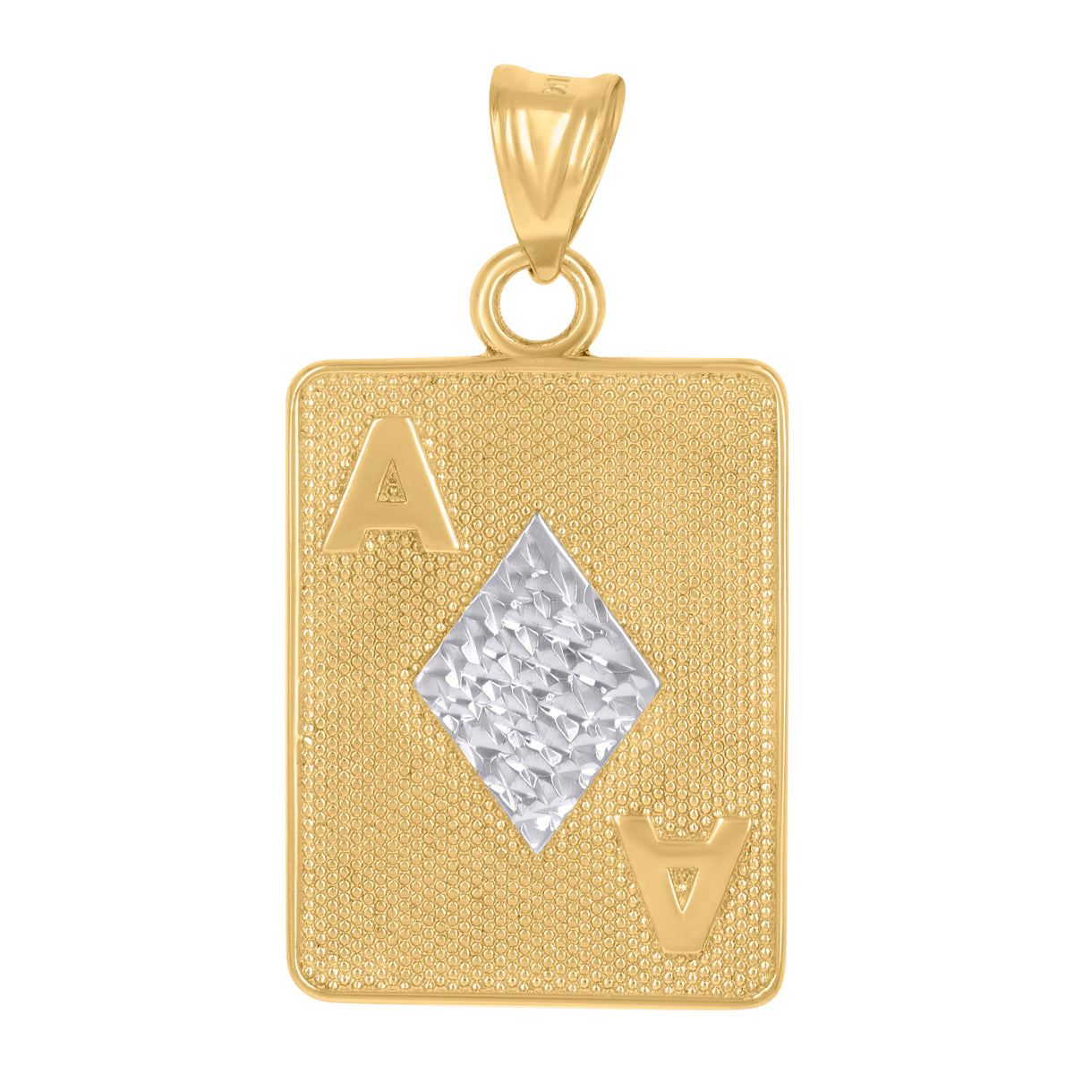 10kt Yellow Gold Mens Nugget Cross Religious Charm Pendant