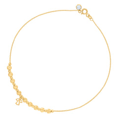 10kt Yellow Gold Womens Cubic-Zirconia Cross Religious Charm Pendant