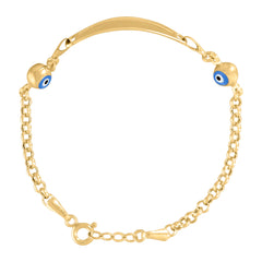 10kt Two-tone Gold Womens Heart Link 7" Bracelet