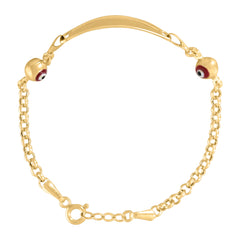 10kt Two-tone Gold Womens Heart Link 7" Bracelet