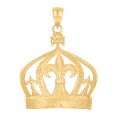 10Kt Yellow Gold Mens Jesus Religious Charm Pendant