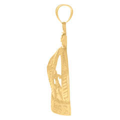 10Kt Yellow Gold Mens Jesus Religious Charm Pendant