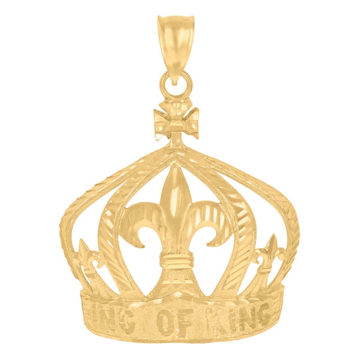 10Kt Yellow Gold Mens Jesus Religious Charm Pendant