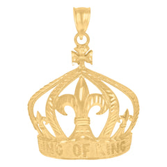 10Kt Yellow Gold Mens Jesus Religious Charm Pendant