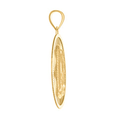 10kt Yellow Gold Mens Initials Letter K Stud Earrings