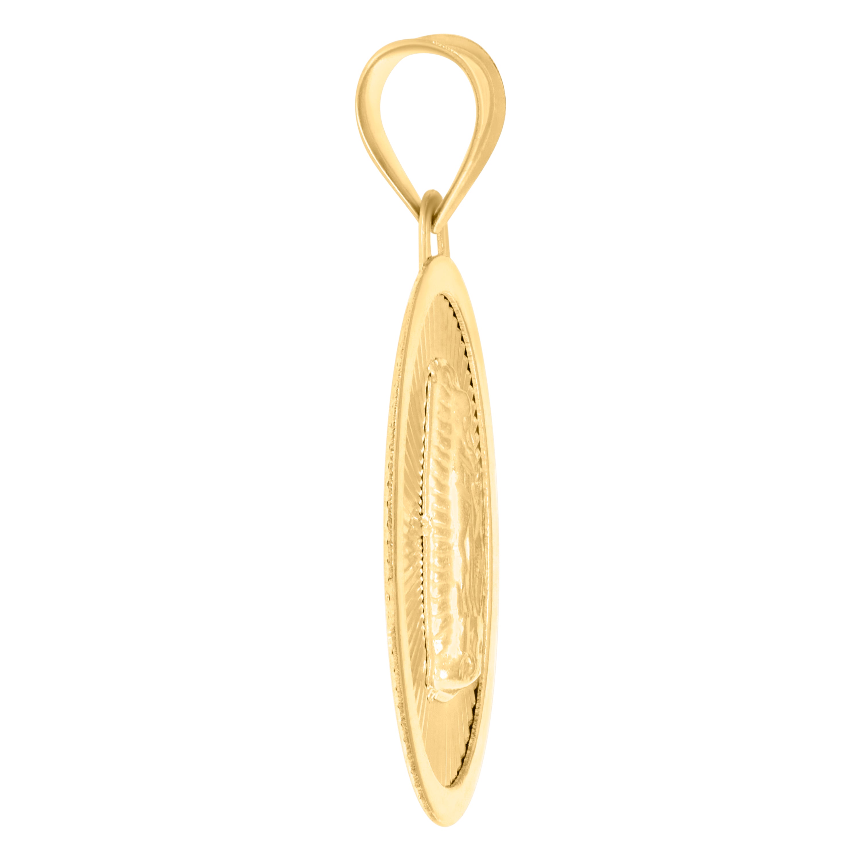 10kt Yellow Gold Mens Initials Letter H Stud Earrings
