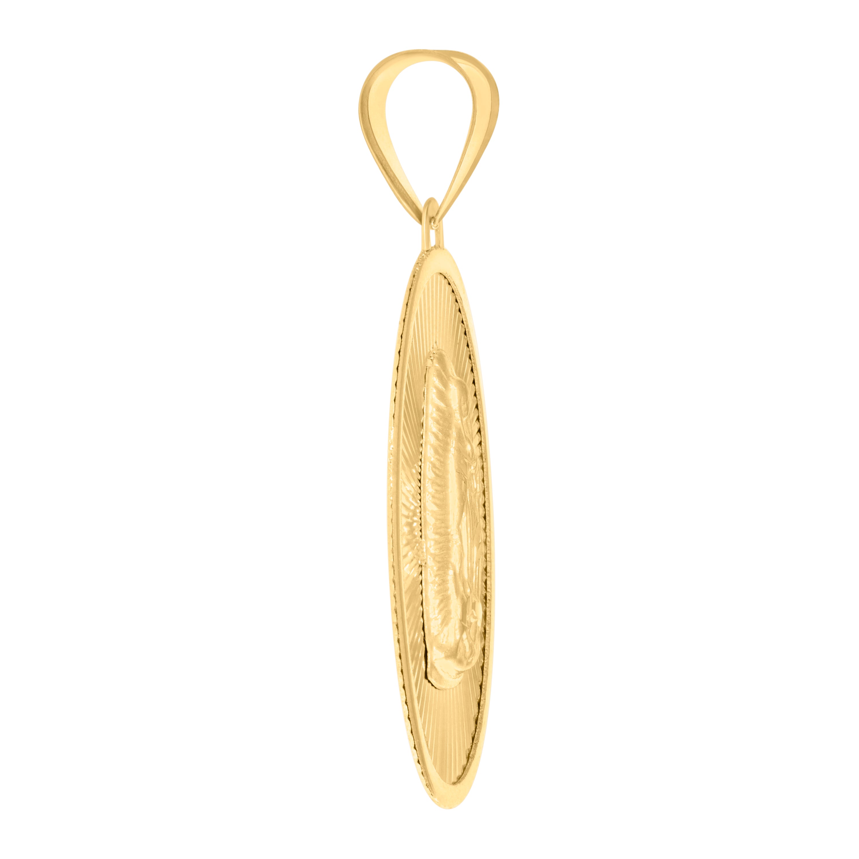 10kt Yellow Gold Mens Initials Letter G Stud Earrings