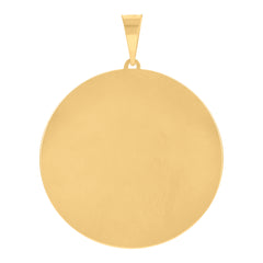 10kt Yellow Gold Mens Hamsa Symbol Religious Charm Pendant