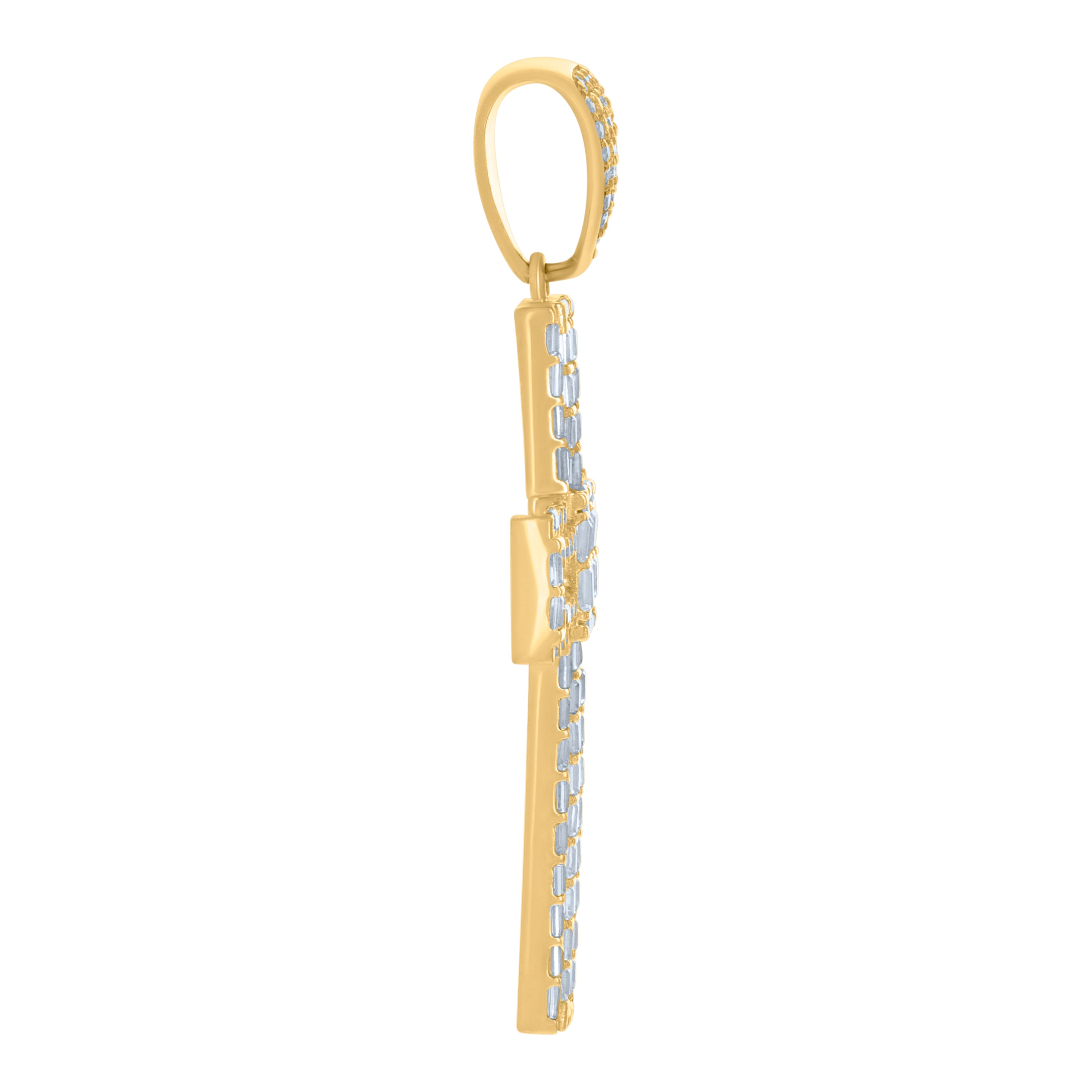 10kt Yellow Gold Mens Initials Letter P Stud Earrings