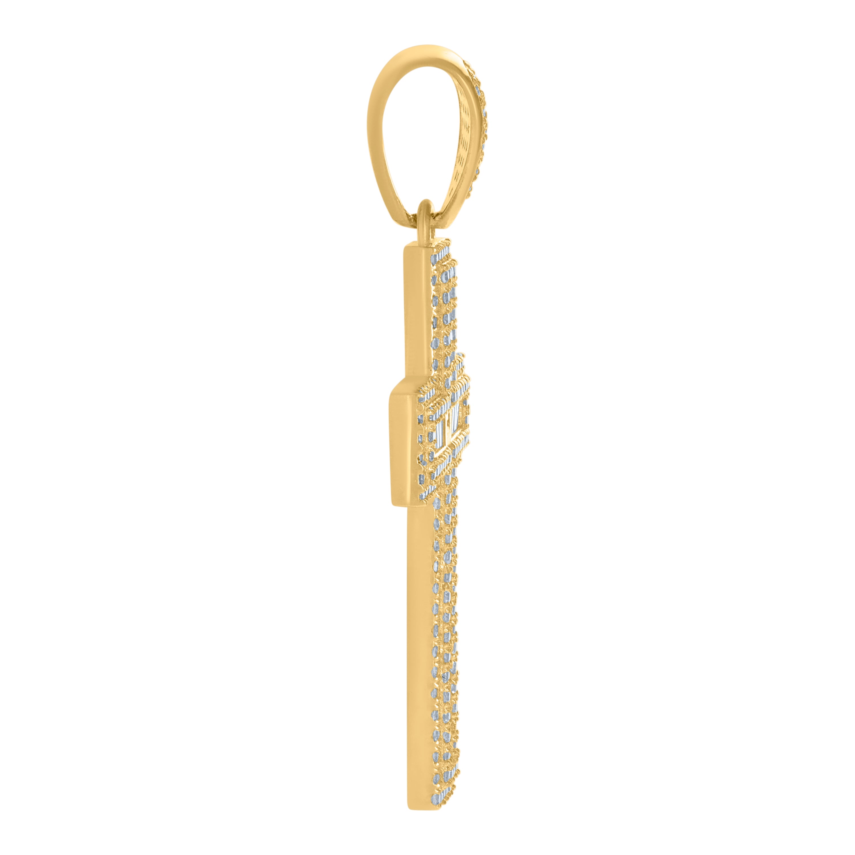 10kt Yellow Gold Mens Initials Letter N Stud Earrings