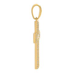 10kt Yellow Gold Mens Initials Letter N Stud Earrings