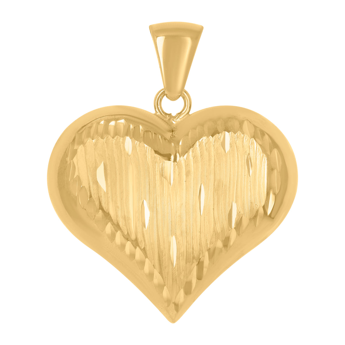 10kt Yellow Gold Unisex Cubic-Zirconia Cross Religious Pendant