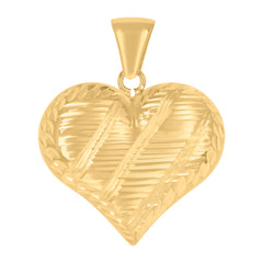 10kt Yellow Gold Unisex Cubic-Zirconia Crucifix Cross Religious Charm Pendant