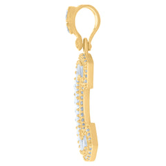 10kt Yellow Gold Mens Nugget Stud Earrings