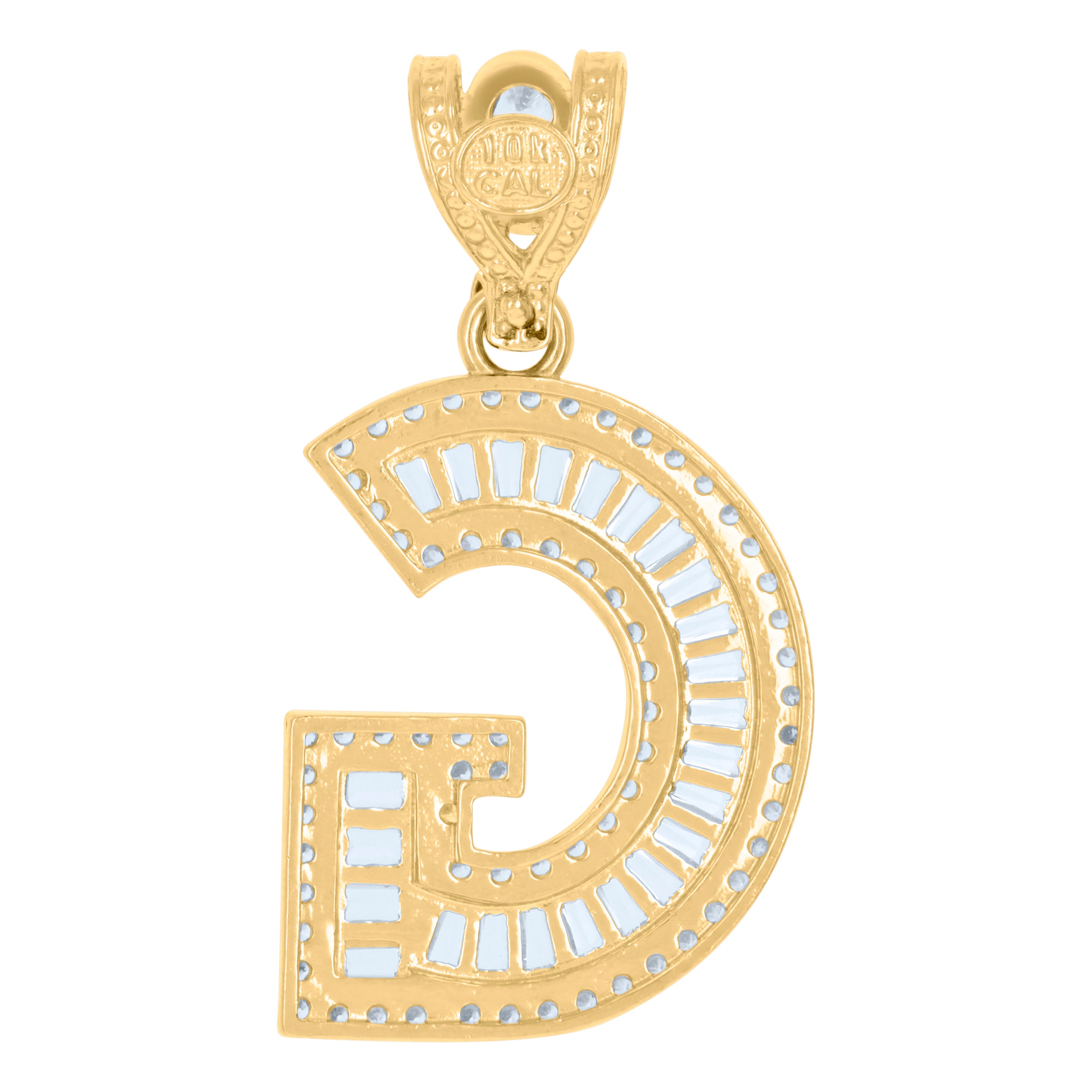10kt Yellow Gold Mens Occupation Masonic Stud Earrings