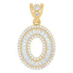 10kt Yellow Gold Mens Photo Frame Medallion Charm Pendant