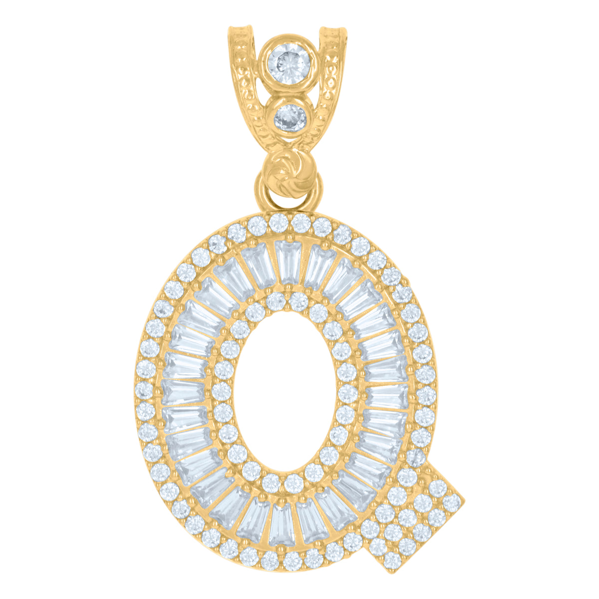 10kt Yellow Gold Mens Pink White Cubic-Zirconia Leo/Lion Zodiac Sign/Wildlife Charm Pendant