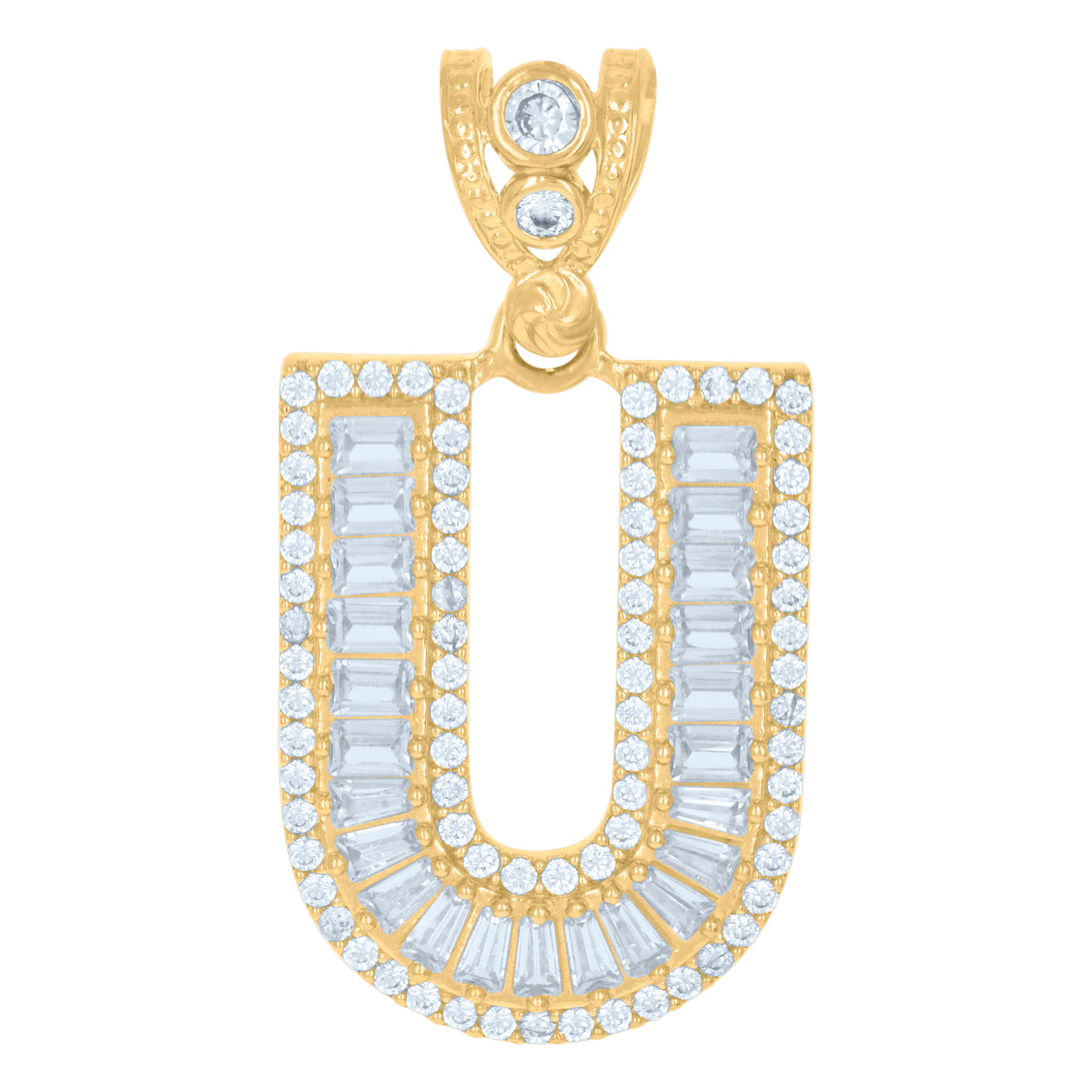 10kt Yellow Gold Mens Pink White Cubic-Zirconia St. Jude Religious Charm Pendant