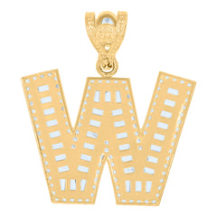 10kt Yellow Gold Mens Playing Cards Gambling Fashion Charm Pendant