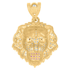 10kt Yellow Gold Mens Sword Dollar Sign Currency Charm Pendant