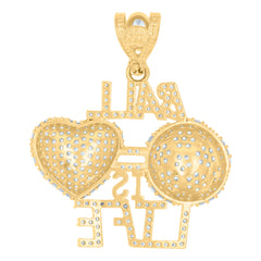 10kt Yellow Gold Mens Sword Dollar Sign Currency Charm Pendant