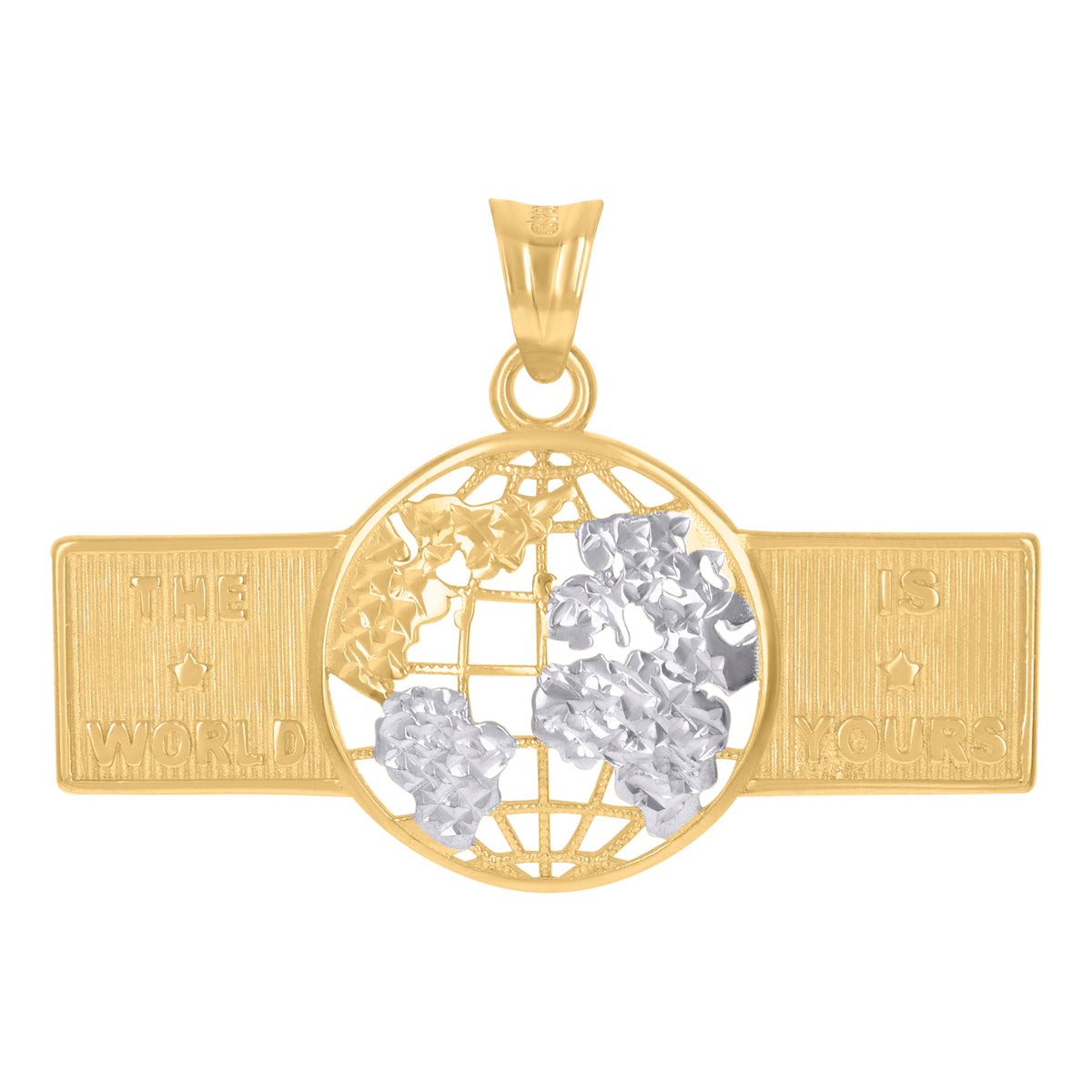 10kt Yellow Gold Mens Star Of David Religious Symbol Charm Pendant