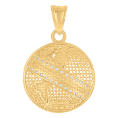 10kt Yellow Gold Mens Star Of David Religious Symbol Charm Pendant