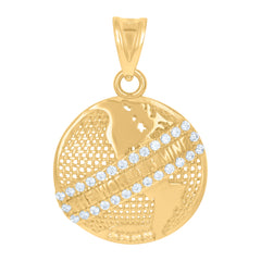 10kt Yellow Gold Mens Star Of David Religious Symbol Charm Pendant