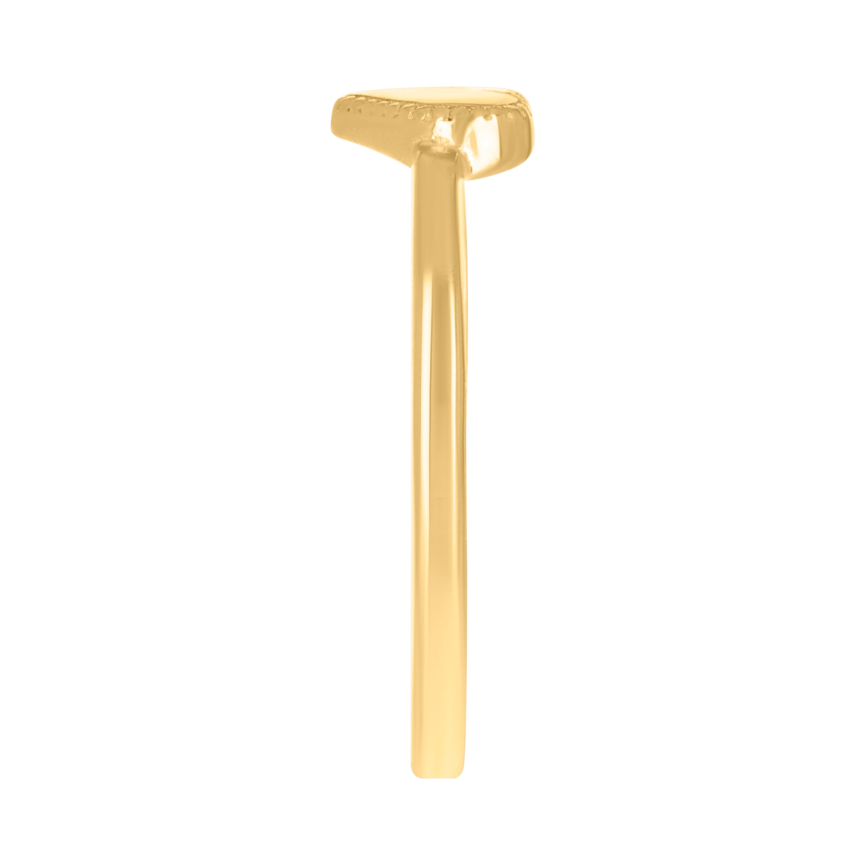 14kt Yellow Gold Womens Cubic-Zirconia Heart Ring
