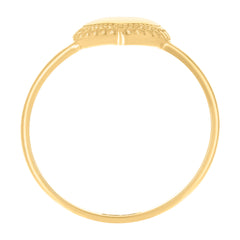 14kt Yellow Gold Womens Heart Ring