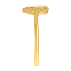 14kt Yellow Gold Womens Heart Ring