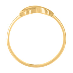 14kt Yellow Gold Womens Infinity Symbol Ring