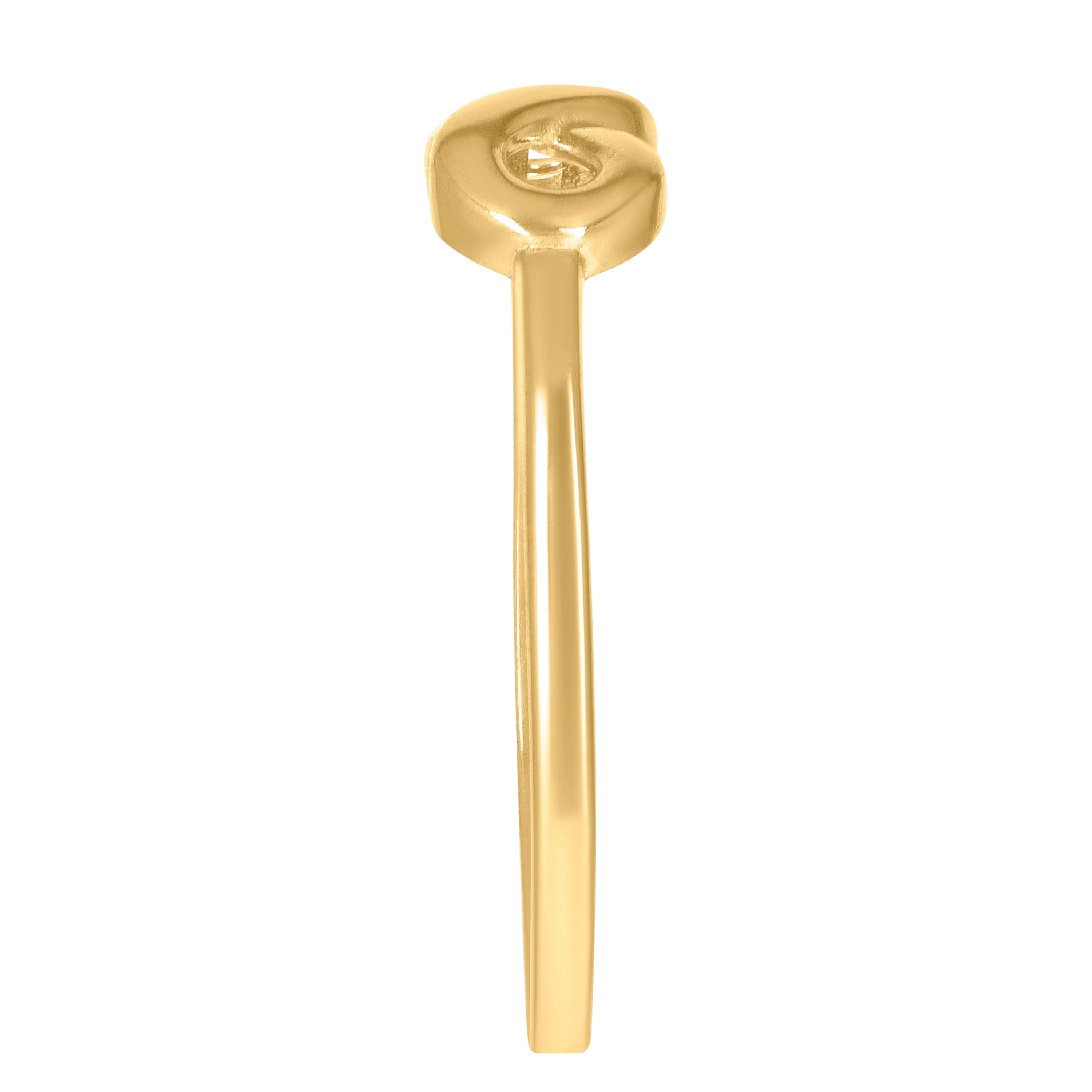 14kt Yellow Gold Womens Infinity Symbol Ring