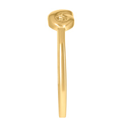 14kt Yellow Gold Womens Infinity Symbol Ring