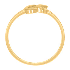 14kt Yellow Gold Womens Infinity Symbol Ring